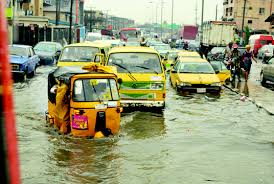 Flooded Lagos Road