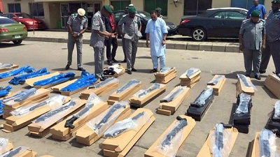 Customs Intercepts Container Of 440 Riffles At Tin Can Port