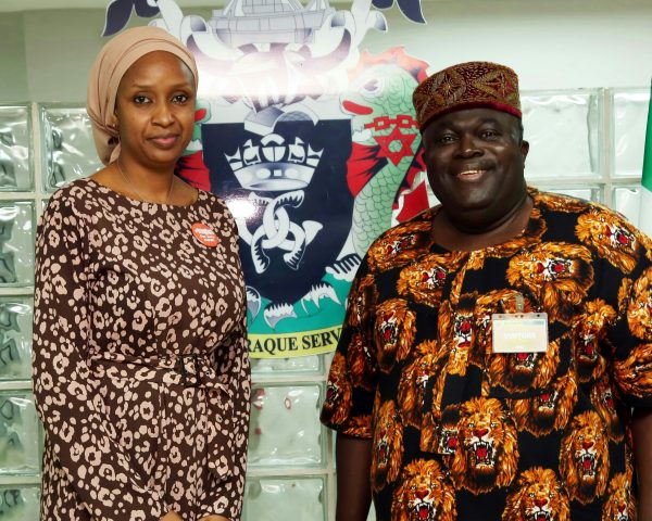 L-R: The Managing Director of Nigerian Ports Authority (NPA) and the Acting Director-General of Infrastructure Concession Regulatory Commission (ICRC) Engr. Chidi Izuwah, when the ICRC helmsman paid a working visit to the NPA Managing Director, this week.