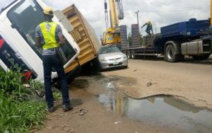 Container-Laden Truck Kills Woman In Ibadan