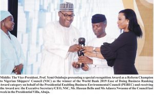 Shippers' Council Bags 2019 World Bank Ease of Doing Business Award