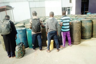 Navy seizes 204 Cameroon-bound drums of diesel