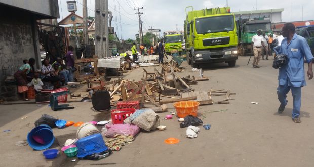 Breaking!!! Massive Demolition At Apapa As FG Sanitizes Port Environment