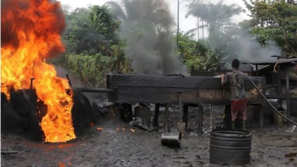 Troops Dismantle 81 Illegal Refineries, Arrest 81 Oil Thieves In N/Delta