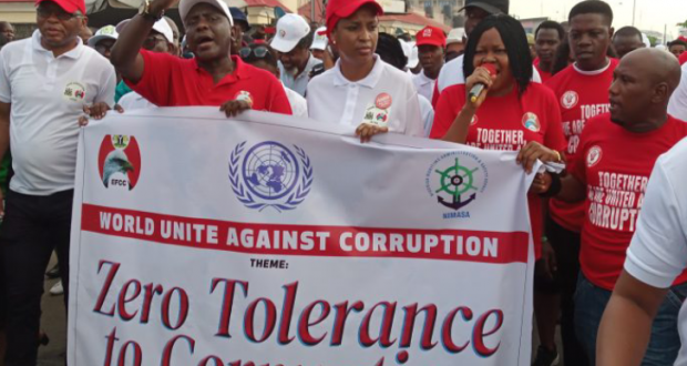 EFCC, NPA, Shippers' Council, Others Mark World Anti-Corruption Day With Road Walk