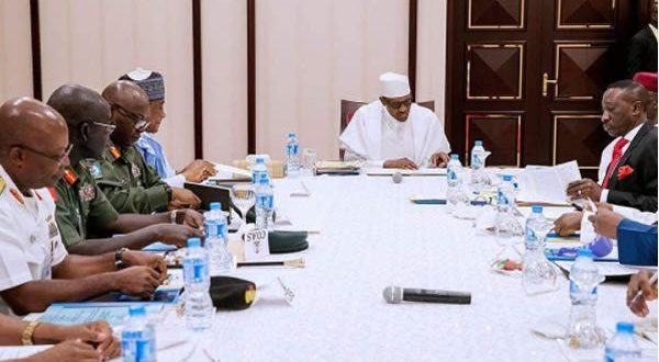 Buhari, security chiefs meet