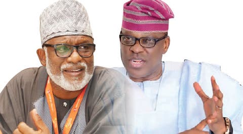 Akeredolu, Jegede trade words as supporters clash