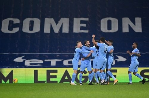 Five-star Man City move top of the Premier League