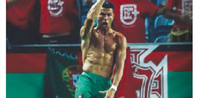 Ronaldo breaks men’s all-time international record