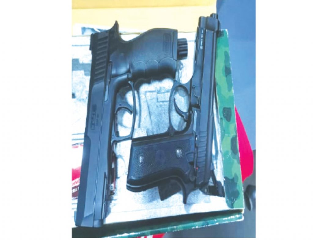 Apapa Customs uncover pistols concealed in cargo