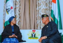 Nigeria's First Lady Condole's Gov Eno, Ak' 'Ibom On Wife's Death