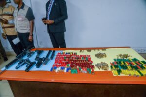 PTML Customs Hands Over Seized Arms To Weapon Control Centre