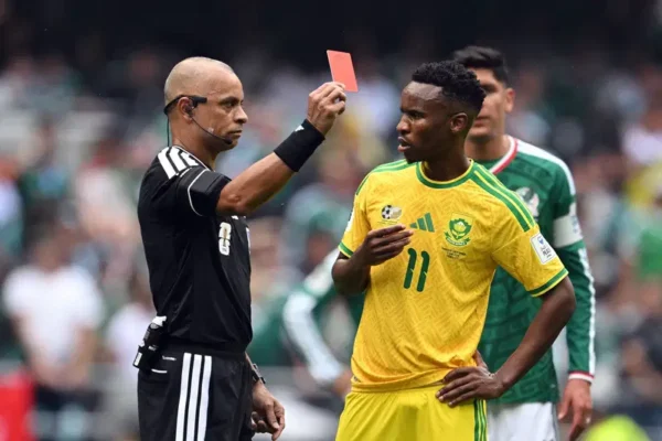 Three Red Cards In World Cup Opening Game As Mexico Beat S’Africa 2-0
